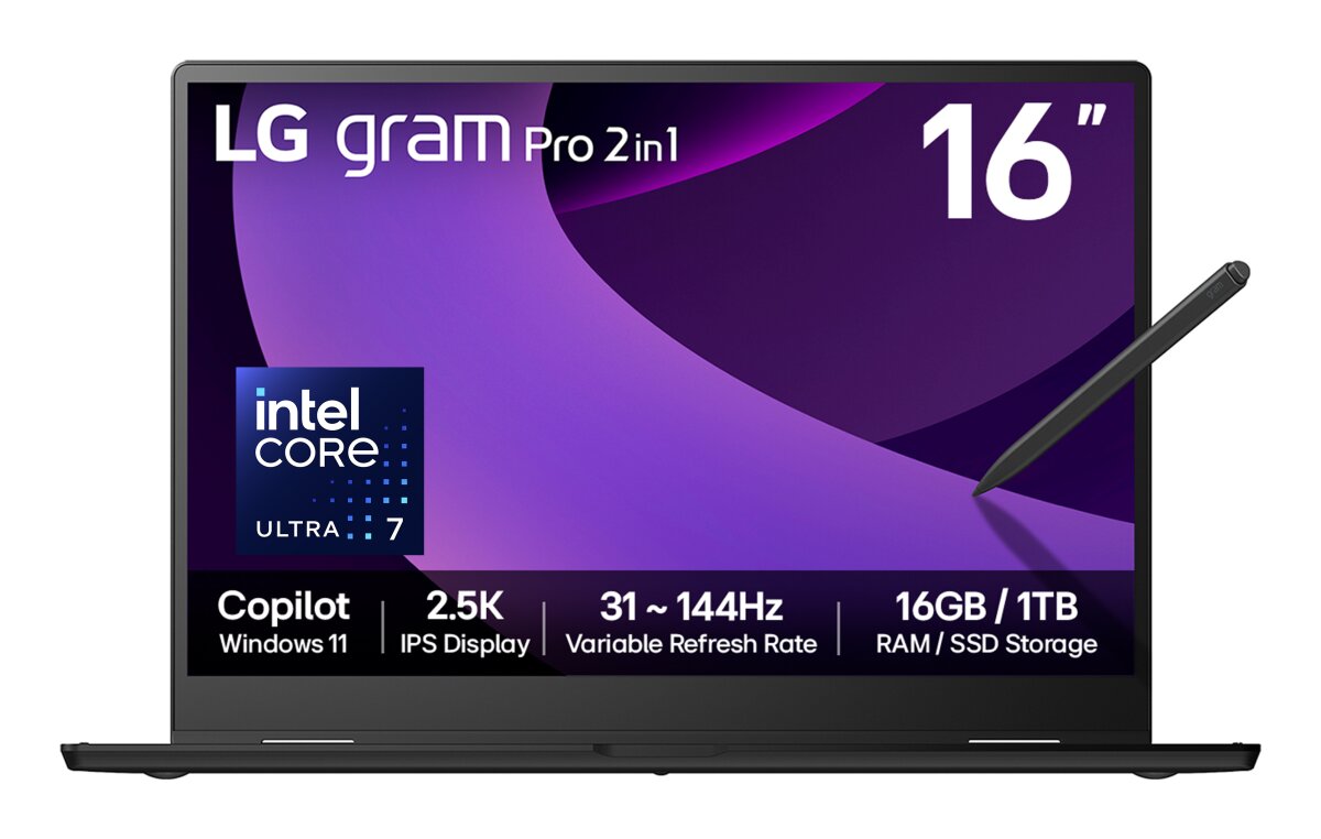 LG Gram Pro LG gram Pro 2in1 16T90TP-G 16 Hybrid AI 2-in-1 Laptop - Intel® Core 16T90TP-G.AA78A1 image gallery 1
